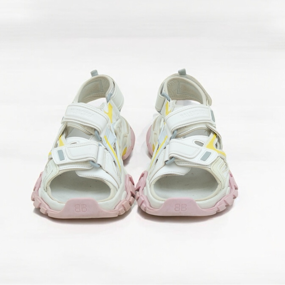 RARE Balenciaga White & Pink Track Sport Sandals US 10/ EU 40 - Picture 4 of 7